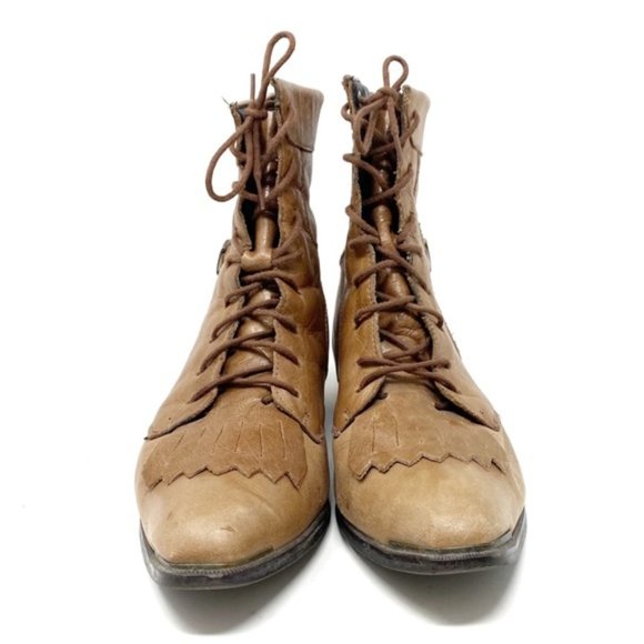 Vintage | Durango | Leather Cowgirl Bootie Size 6.5 Roper - Picture 3 of 10